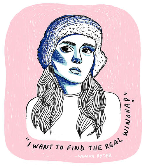 Winona Ryder illustration