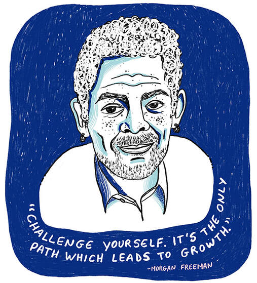 Morgan Freeman illustration